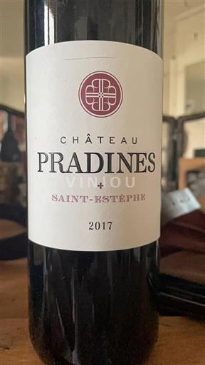 Bordeaux Saint-Estèphe Château Pradines 2017