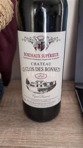Bordeaux Bordeaux Supérieur Château Le Clos des Bonnets 2020