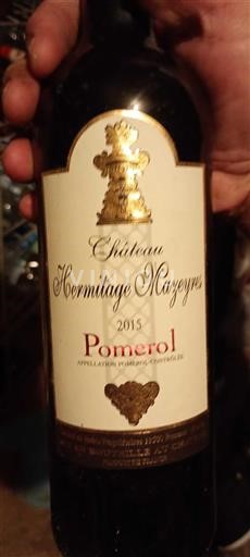 Bordeaux Pomerol Château Hermitage Mazeyres 2015