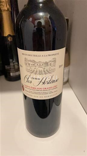 Bordeaux Saint-Émilion Grand Cru Grand Cru Château Clos Hortense 2019