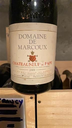 Valle del Rodano Châteauneuf-du-Pape Domaine Marcoux 1989