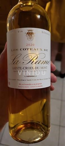 Bordeaux Sainte-Croix-Du-Mont Les Coteaux de La Rame 2020