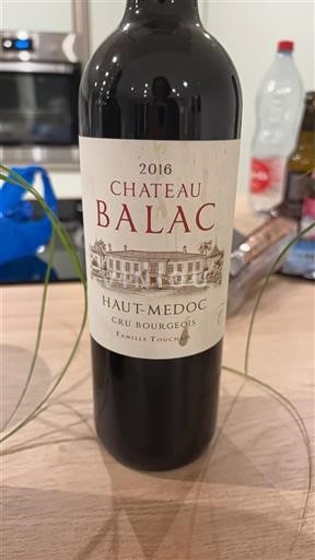 Bordeaux Haut-Médoc Cru Bourgeois Château Balac 2016
