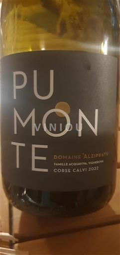 Corsica Not Specified Domaine Alzipratu Pumonte 2022