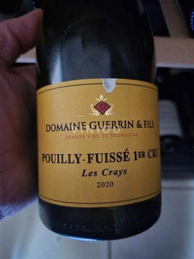 Burgund Pouilly-fuissé Premier Cru Domaine Guerrin & Fils Les Crays 2020