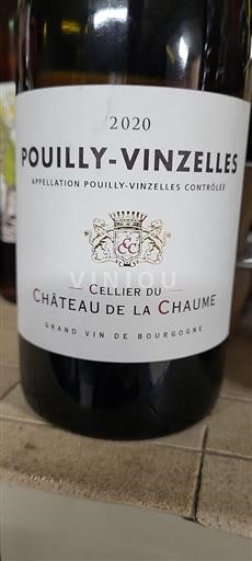 Vin Blanc sec Château La Chaume 2020 France Bourgogne Pouilly-vinzelles AOC