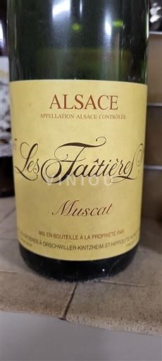Elzas Alsace Grand Cru Les Faîtières Muscat 2018