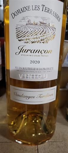 Jihozápad Jurançon Domaine Les Terrasses Vendanges Tardives 2020