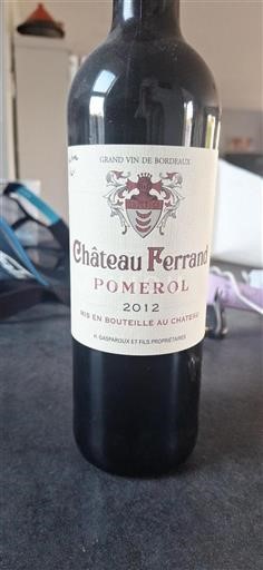 Bordeaux Pomerol Château Ferrand 2012