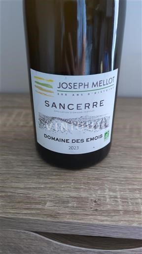 Vallée de la Loire Sancerre Joseph Mellot Domaine des Emois 2023
