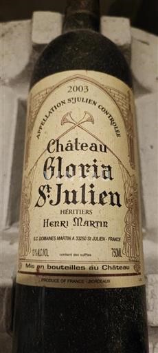 Bordeaux Saint-Julien Château Gloria 2003