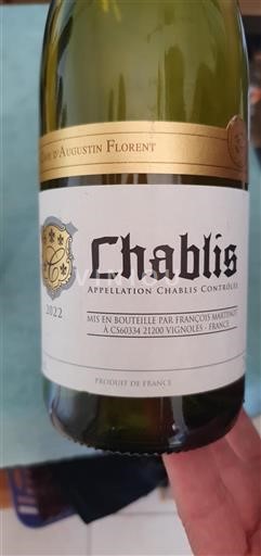 Burgundy Chablis Cave Augustin Florent 2022