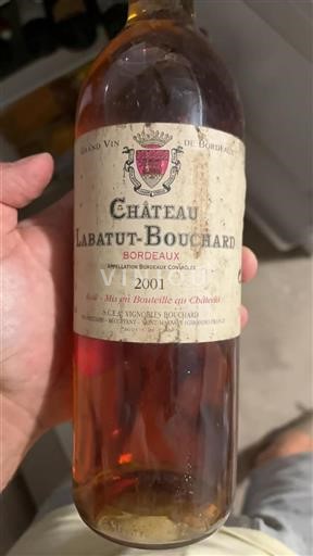 Bordeaux Château Labatut-Bouchard 2001