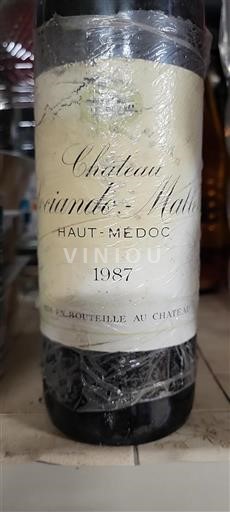 Bordéus Haut-Médoc Château Sociando-Mallet 1987