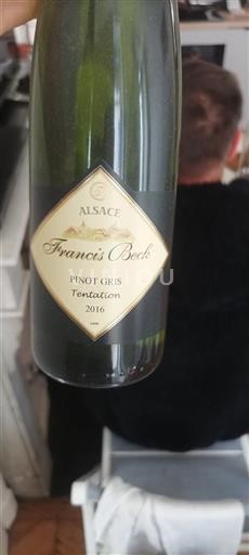 Alsace Grand Cru Francis Beck Tentation 2016