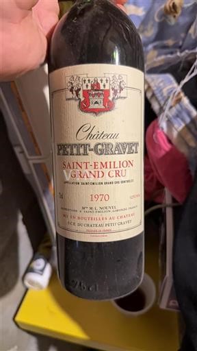 Bordeaux Saint-Émilion Grand Cru Grand Cru Château Petit-Gravet 1970