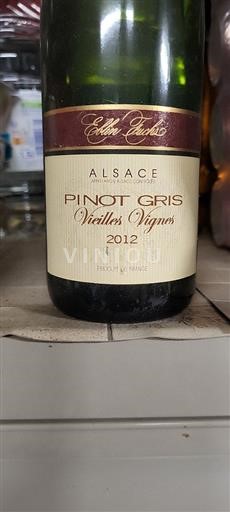 Alsazia Pinot grigio Eblin-Fuchs Vieilles Vignes 2012