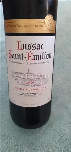 Bordeaux Lussac-saint-émilion La Cave Augustin Florent 2018