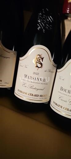 Bourgogne Marsannay Domaine Gérard Seguin En Bataillard 2022