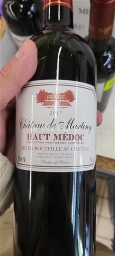 Bordeaux Haut-Médoc Château Martiny 2017