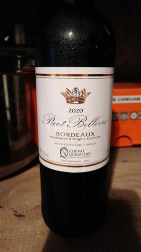 Bordeaux Cheval Quancard Picot Bellevue 2020