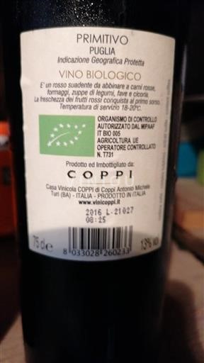 Puglia Non specificato Coppi 2016