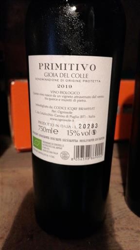 Puglia Gioia del Colle Ognissole 2019