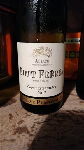 Alsace Grand Cru Bott Frères Réserve Personnelle 2017