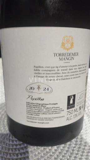 Linguadoca e Rossiglione Côtes catalanes Torredemer Mangin Papillon 2024