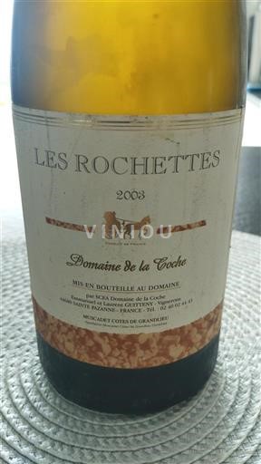 Údolí Loiry Muscadet-côtes-de-grand-lieu Domaine La Coche Les Rochettes 2003