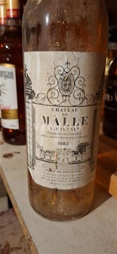 Bordeaux Sauternes Grand Cru Château Malle 1983
