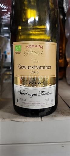 Elsass Gewürztraminer Vendanges Tardives Domaine Engel Gewurztraminer 2015