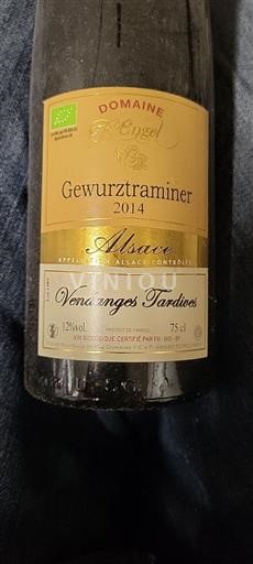 Alsace Gewurztraminer Vendanges Tardives Domaine F. Engel 2014