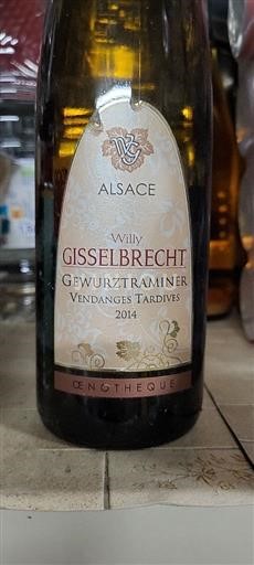 Elsass Gewürztraminer Vendanges Tardives Château Willy Gisselbrecht Gewurztraminer Vendanges Tardives 2014