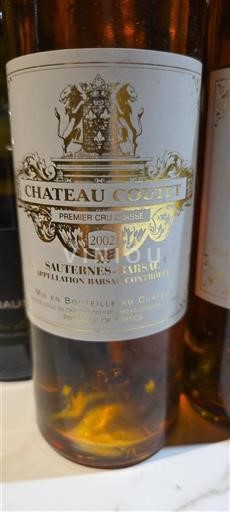 Bordeaux Barsac Premier Cru Château Coutet 2002