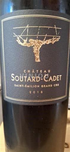 Bordeaux Saint-Émilion Grand Cru Grand Cru Château Soutard-Cadet 2018