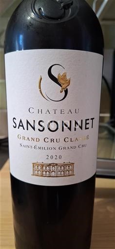 Bordéus Saint-Émilion Grand Cru Château Sansonnet 2020
