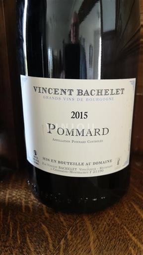 Bourgogne Pommard Vincent Bachelet 2015