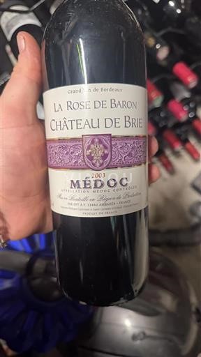 Bordeaux Médoc Château Brie La Rose de Baron 2003