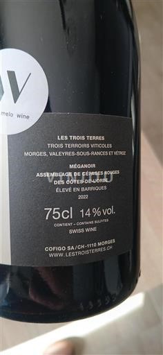 Vaud Les Trois Terres Méganoir 2022