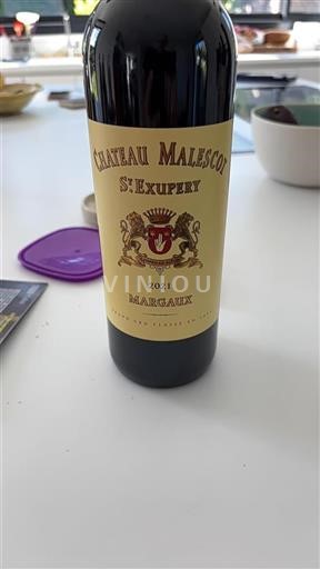 Bordeaux Margaux Grand Cru Château Malescot St. Exupéry 2021