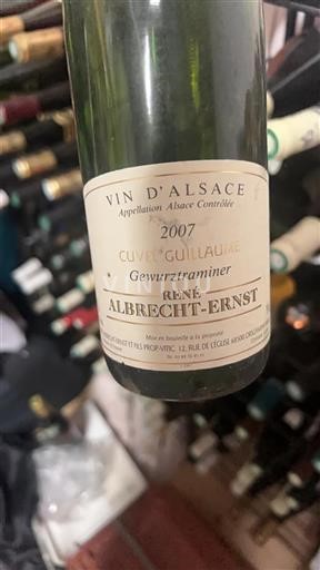 Alsace Grand Cru Château René Albrecht-Ernst Guillaume 2007