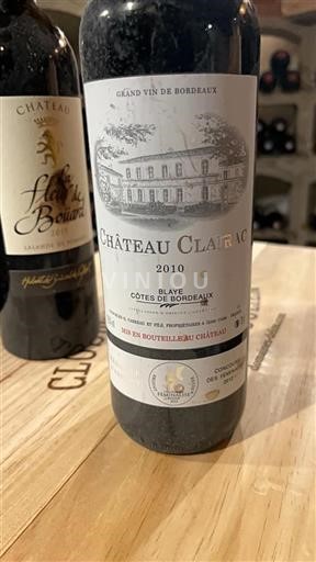 Bordeaux Blaye-Côtes-de-Bordeaux Château Clairac 2010