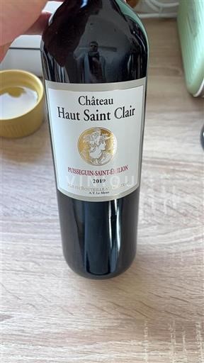Bordeaux Puisseguin-saint-émilion Château Haut Saint Clair 2019