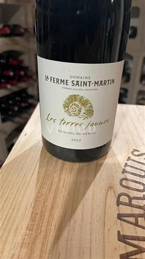 Valle del Rodano Beaumes de Venise La Ferme Saint-Martin Les terres jaunes 2022