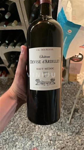 Bordeaux Haut-Médoc Cru Bourgeois Château Devise Ardilley 2016