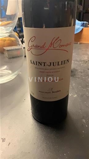 Vin Rouge sec Cuvee exception 2016 France Bordeaux Saint-Julien AOC