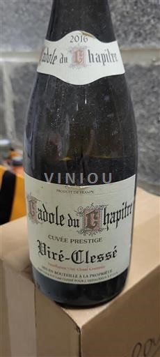 Bourgogne Viré-clessé Cadoles du Chapitre Prestige 2016
