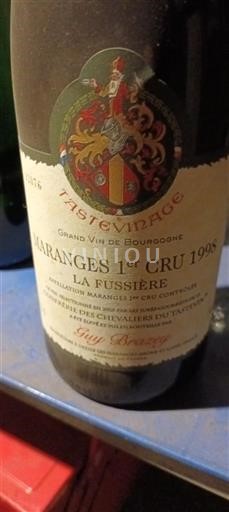 Bourgogne Maranges Premier Cru Guy Breuzé La Fussière 1998