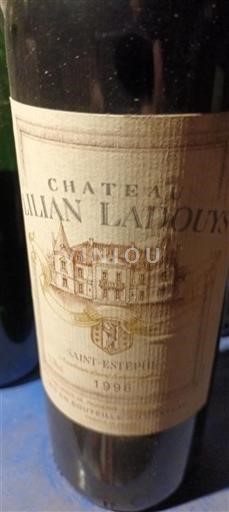 Burdeos Saint-Estèphe Château Lilian Ladouys 1996